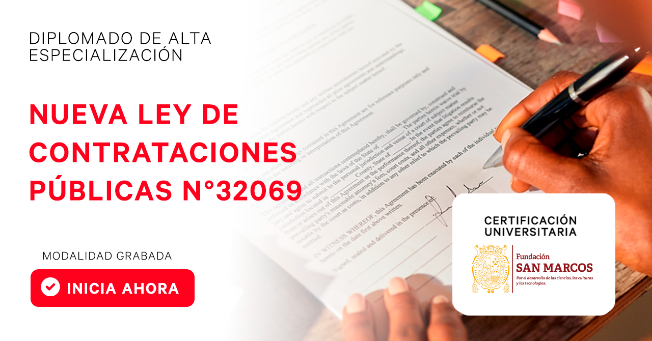 Nueva Ley General de Contrataciones Públicas 32069 y su Reglamento