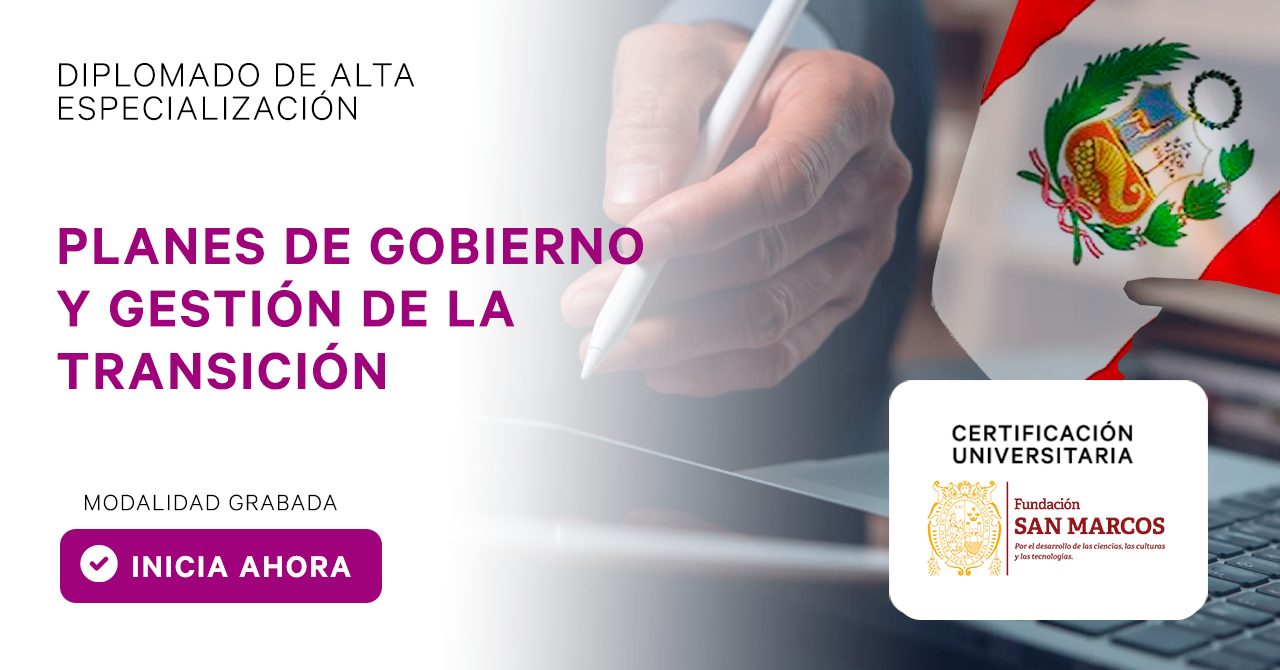 PLANES DE GOBIERNO Y GESTIÓN DE LA TRANSICIÓN